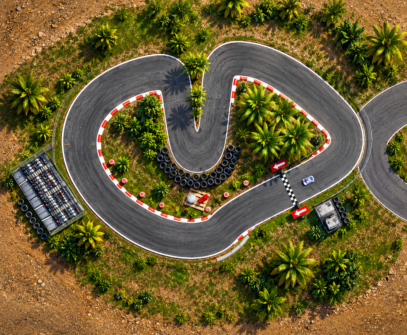 Circuito de Top Down RACE: CraftRace